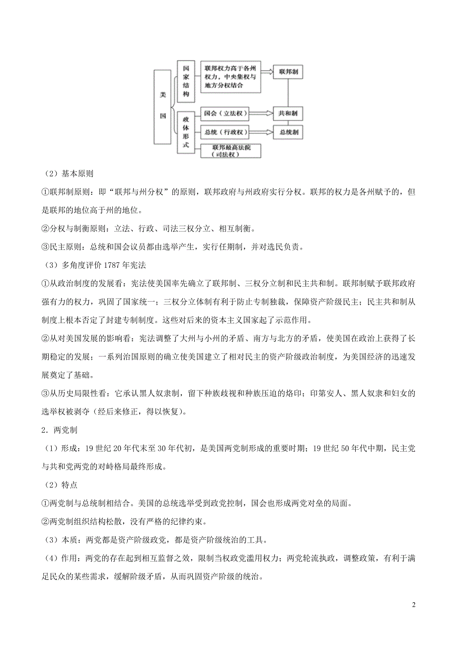 备战2020年高考历史 考点一遍过 考点05 西方代议制（含解析）_第2页