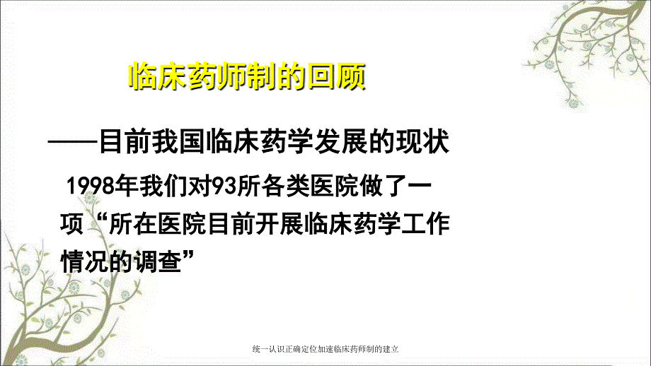 统一认识正确定位加速临床药师制的建立课件_第3页