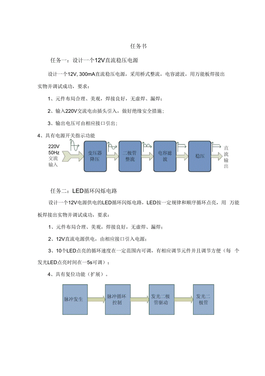 电工学课程设计说明书模板_第4页