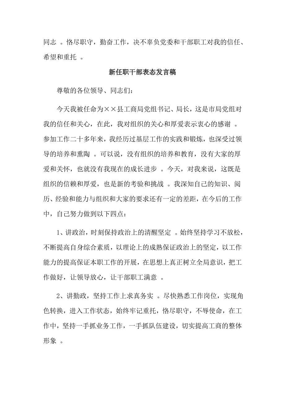 总结3篇新任职干部表态发言稿.doc_第5页