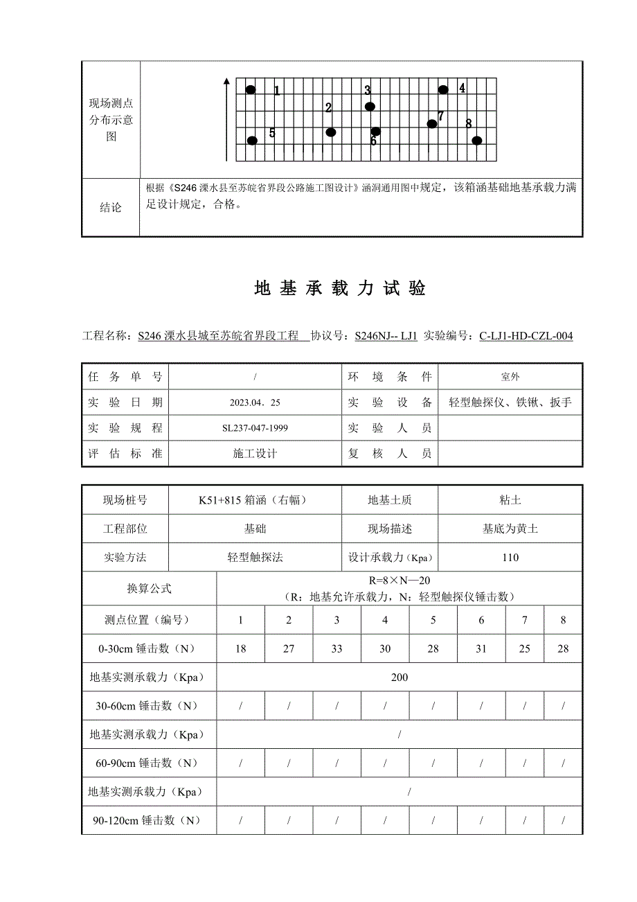 地基承载力试验记录表.doc_第4页