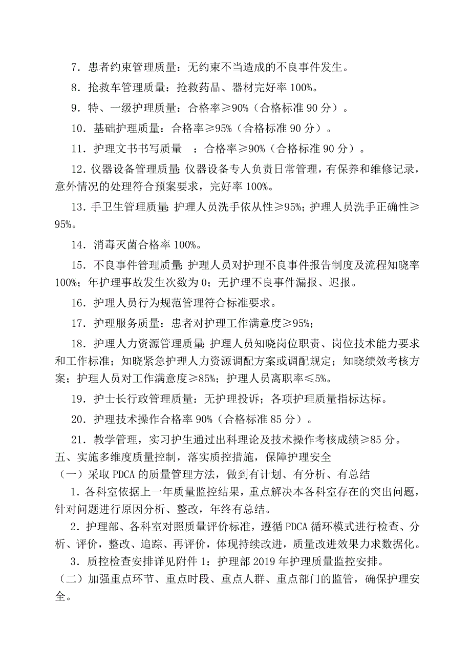 2019年医院护理质量与安全管理委员会工作计划_第2页