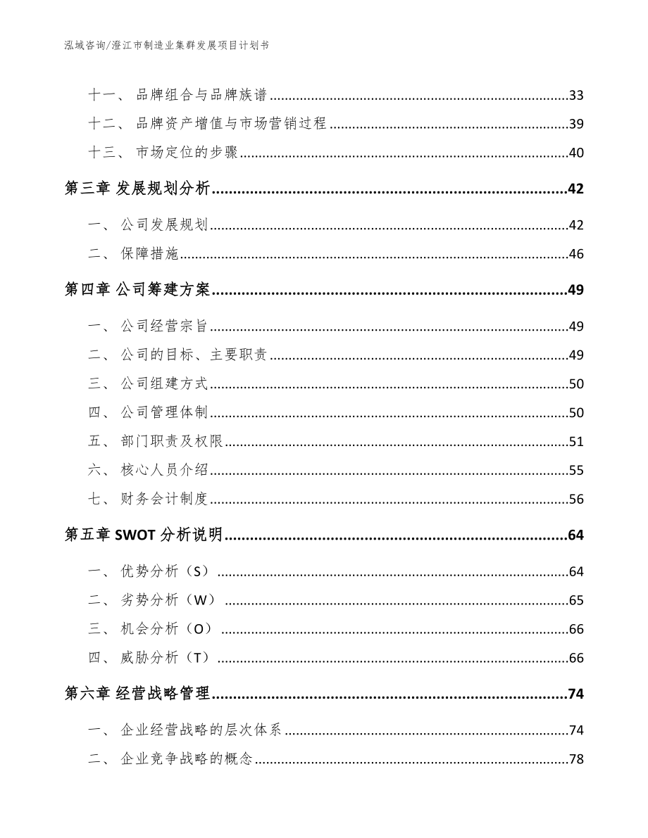 澄江市制造业集群发展项目计划书_第2页