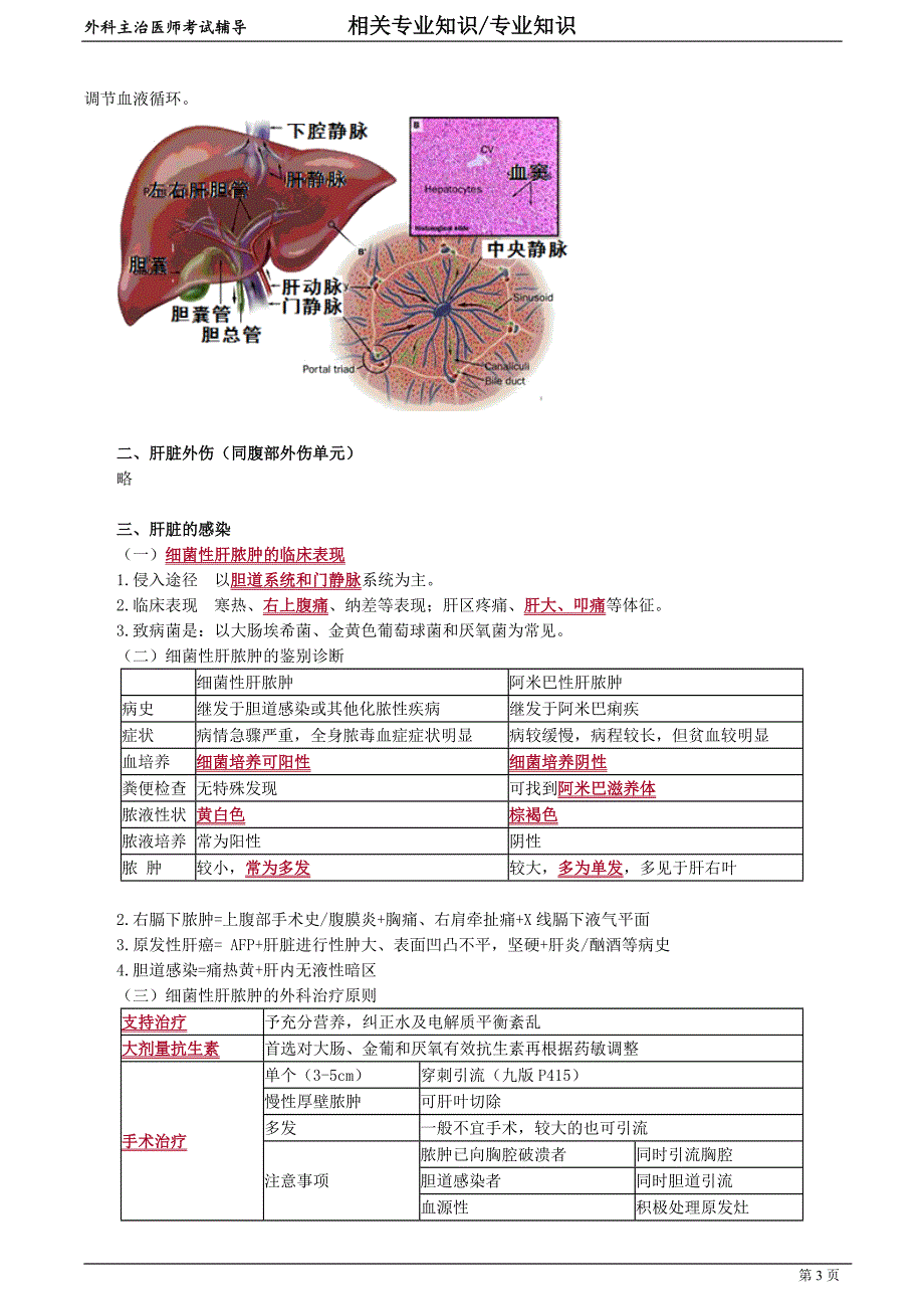 外科主治医师资格笔试专业知识考点解析 (13)：肝脏疾病.doc_第3页