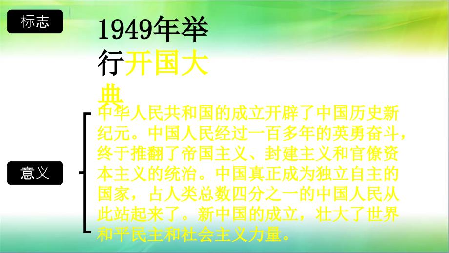 部编版八年级下册历史第一单元-中华人民共和国的成立和巩固-复习ppt课件_第4页