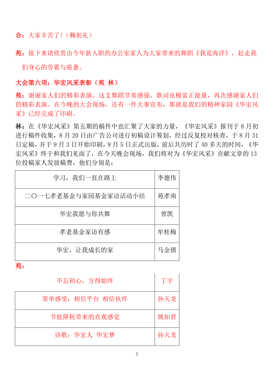 (完整word版)2017年9月11日员工大会主持词.doc_第2页