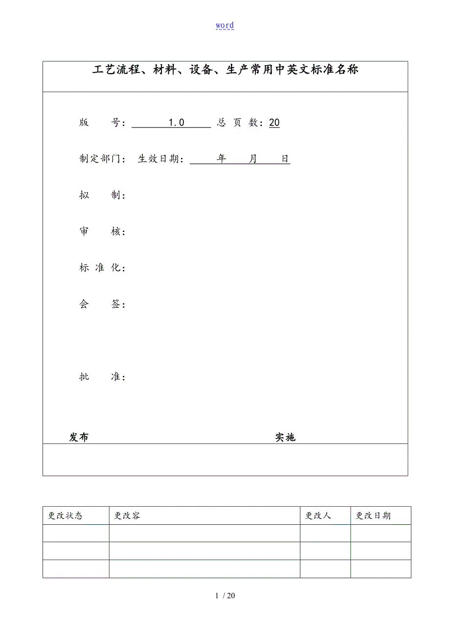 TFT相关中英文对照表格_第1页