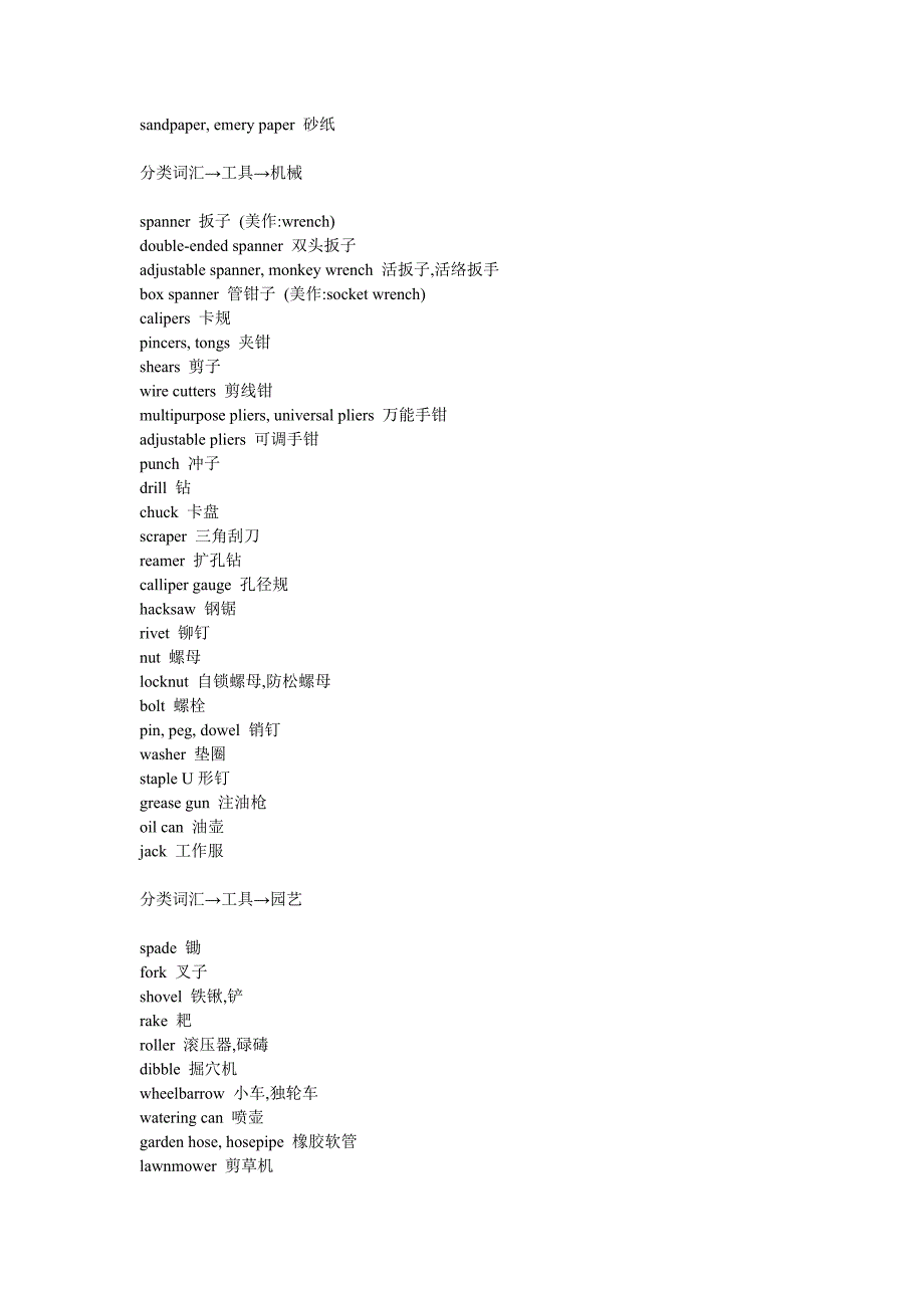 分类词汇→工具→木工.doc_第2页