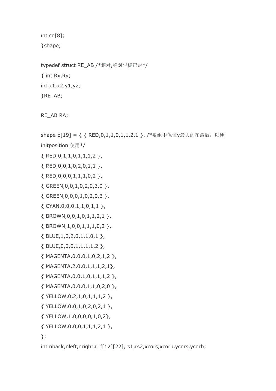 C语言写的俄罗斯方块_第2页