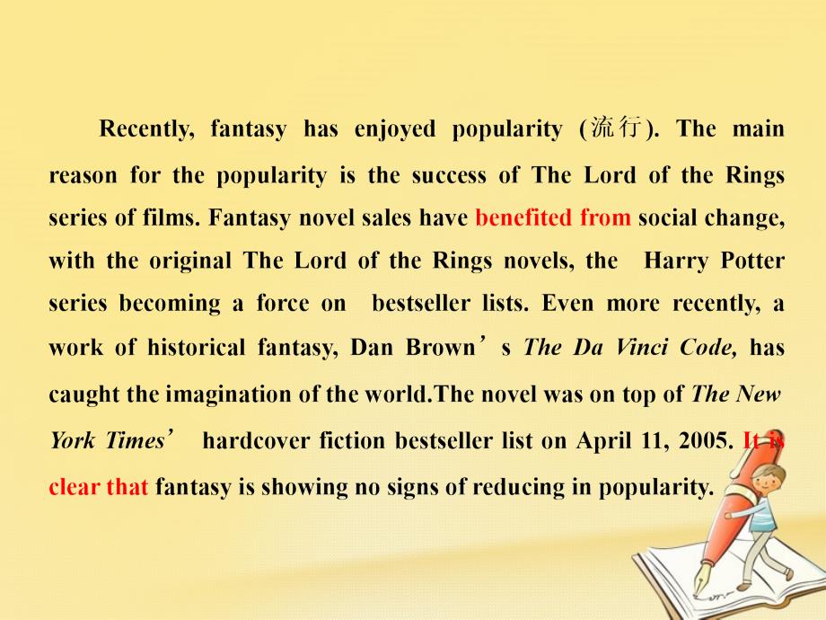 高中英语Module2FantasyLiteraturePhilipPullmanSectionⅠIntroductionamp;ReadingPrereadi_第3页