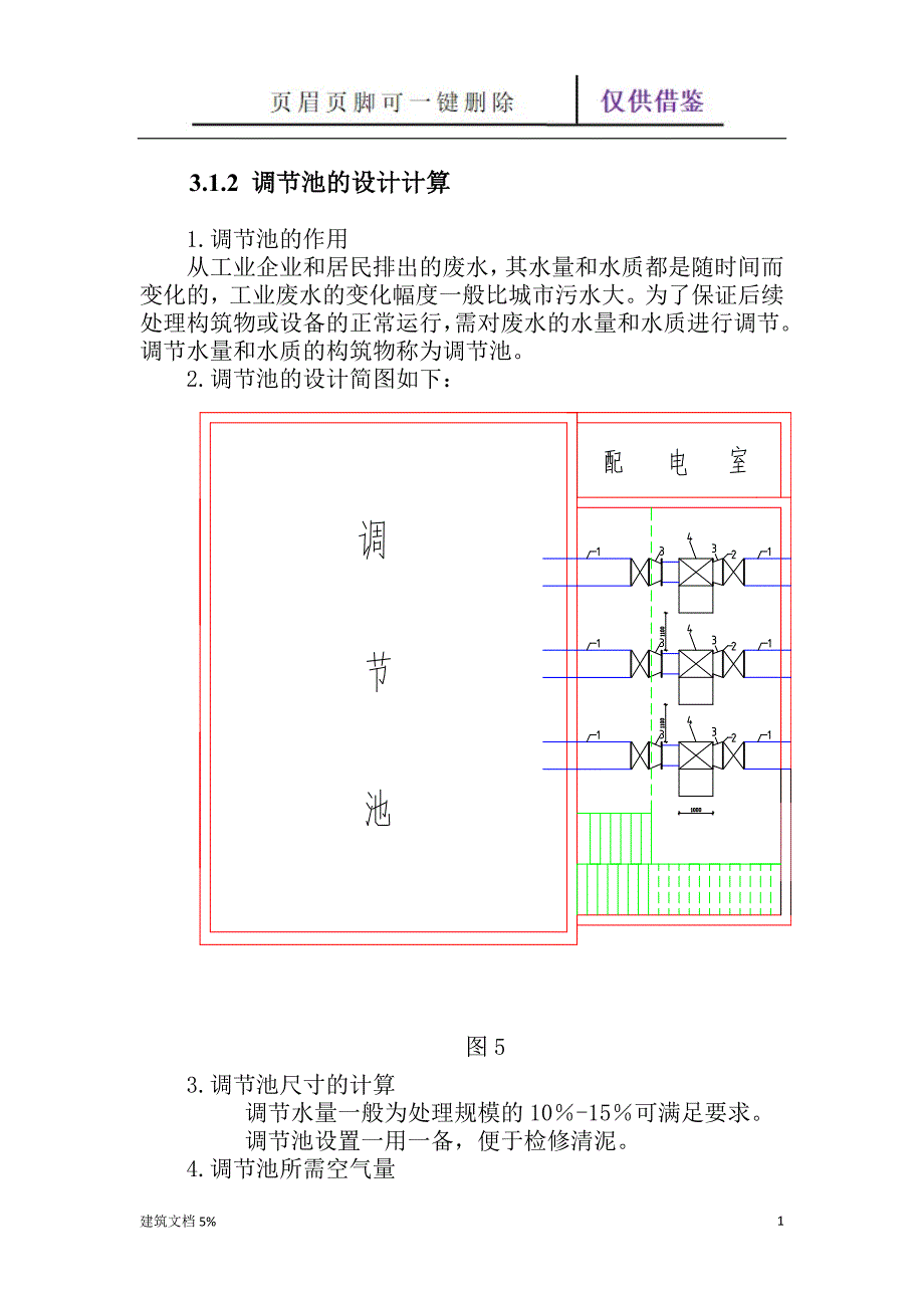 调节池的设计计算【特选应用】_第1页