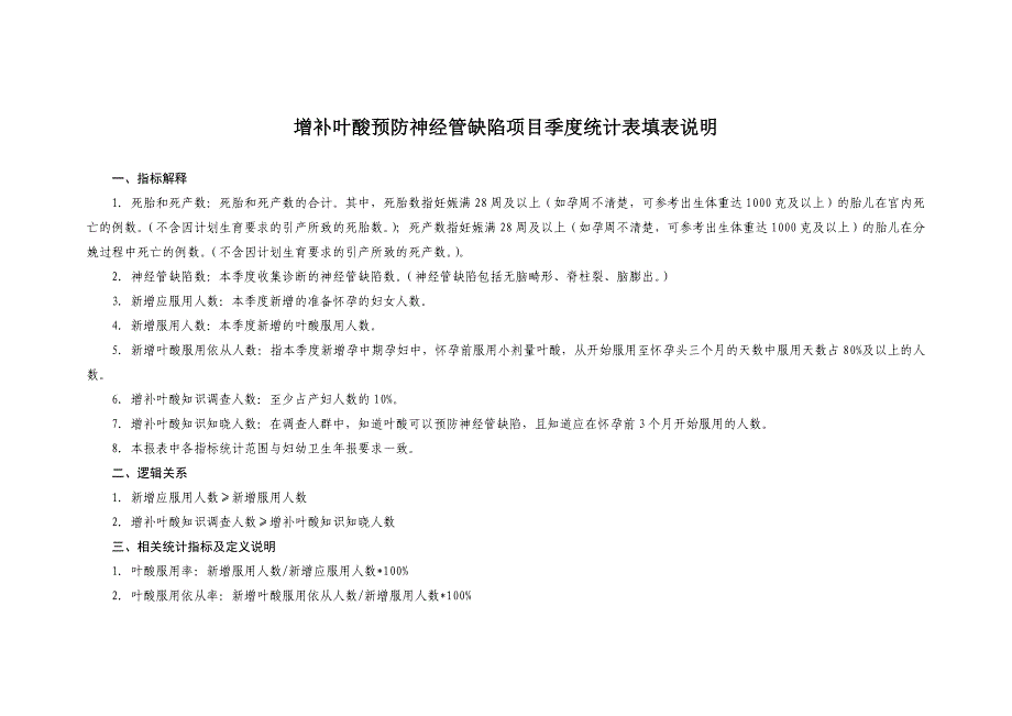 增补叶酸预防神经管缺陷项目月报表.doc_第2页