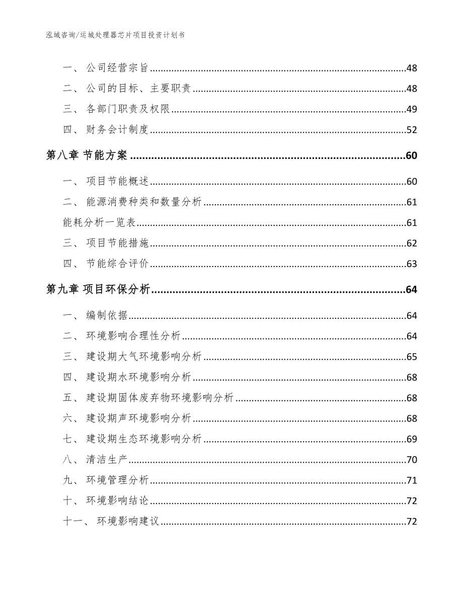 运城处理器芯片项目投资计划书【范文参考】_第5页