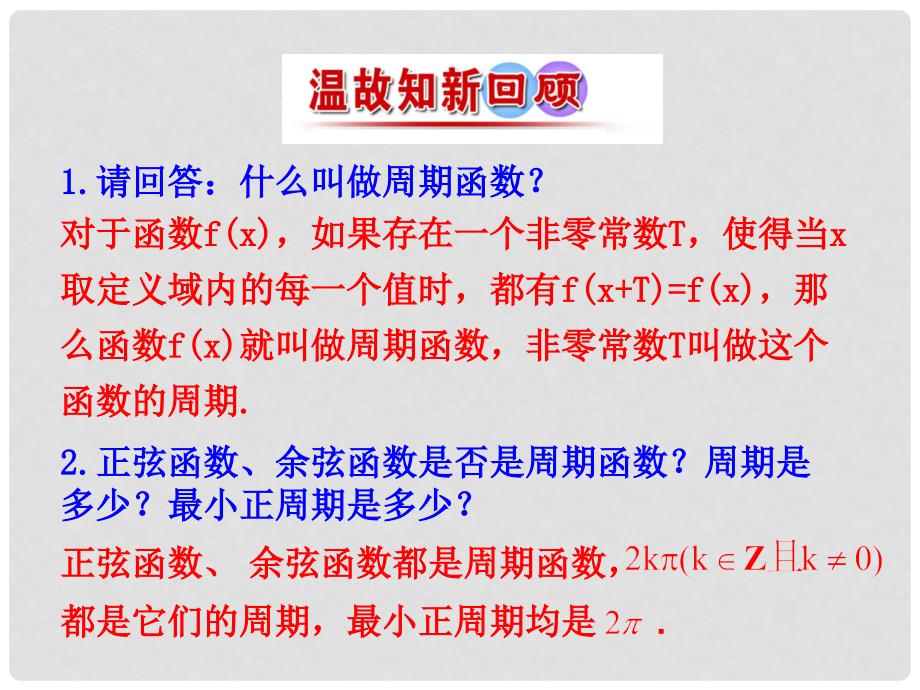 高中数学 情境互动课型 第一章 三角函数 1.4.2 正弦函数、余弦函数的性质(二)课件 新人教版必修4_第2页