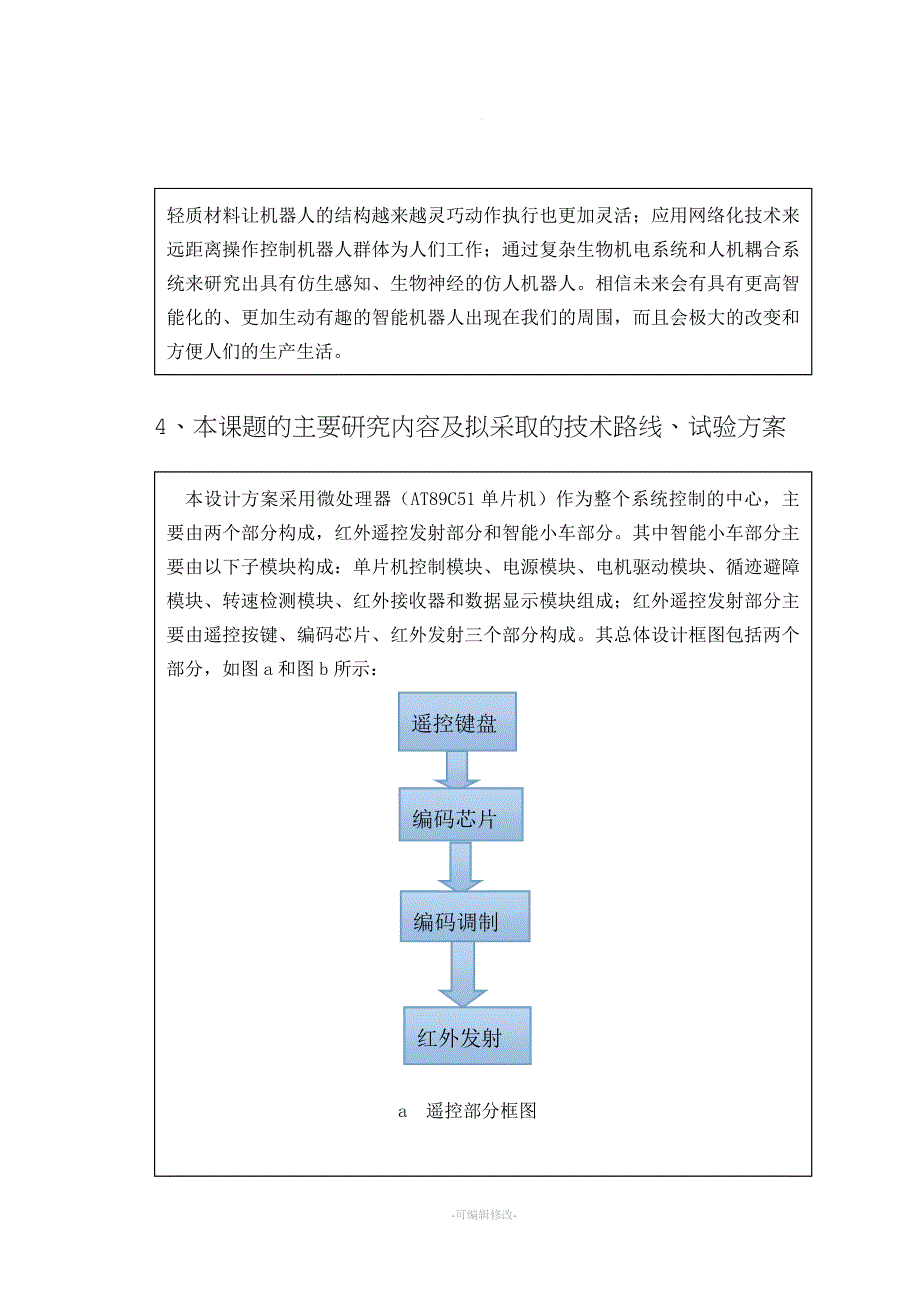 基于单片机智能小车论文开题报告.doc_第3页