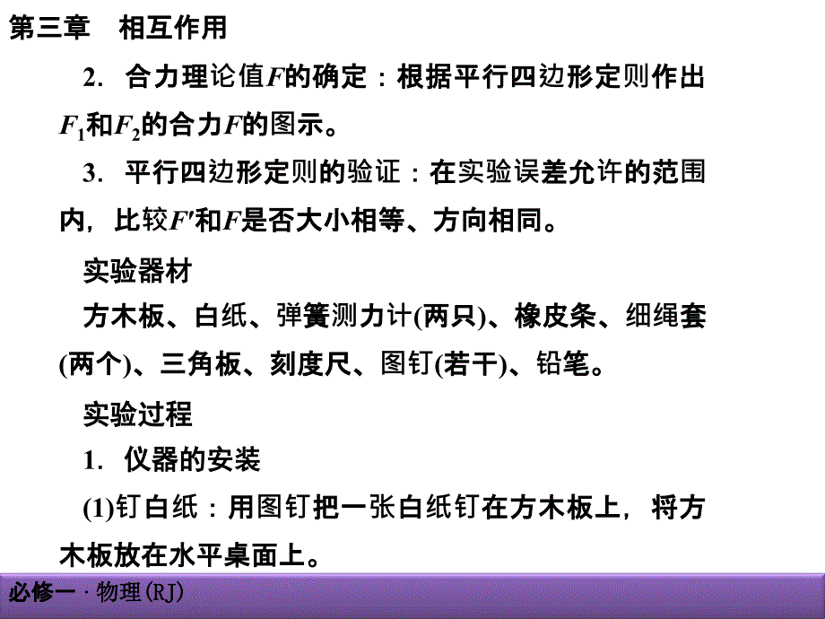 验证力的平行四边形定则课件_第2页