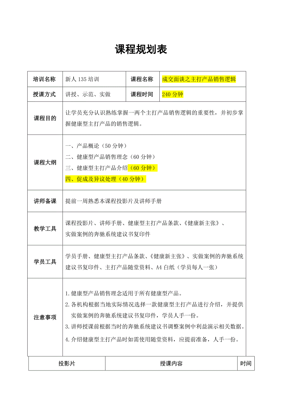 06成交面谈之主打产品销售逻辑讲师手册_第2页