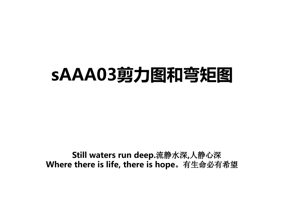 sAAA03剪力图和弯矩图_第1页