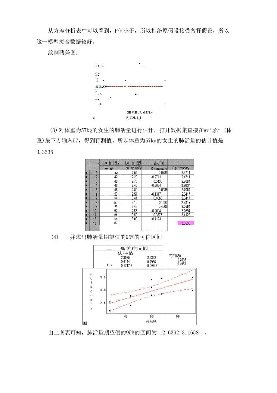 SAS实验 相关与回归分析_第5页