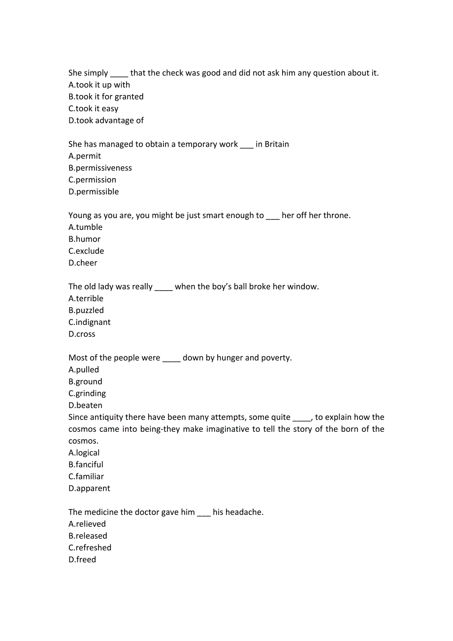 北京语言大学20春《综合英语(Ⅲ)》作业4答案_第2页