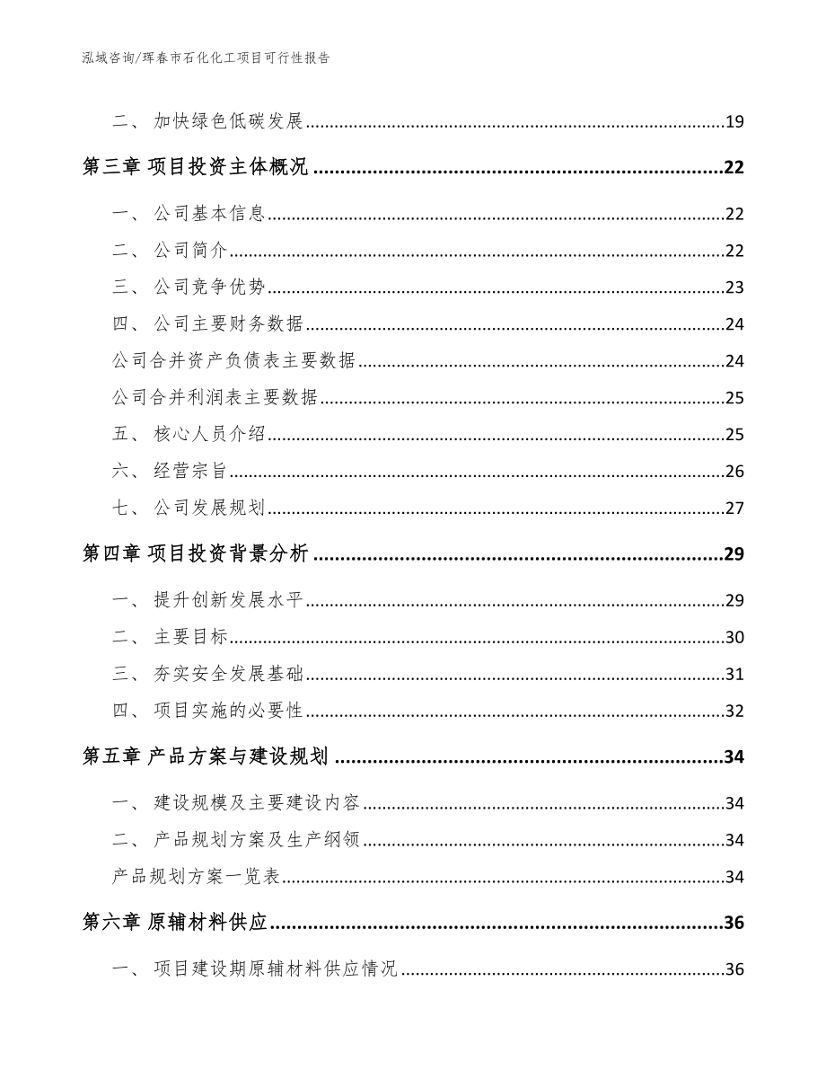 珲春市石化化工项目可行性报告参考模板_第4页