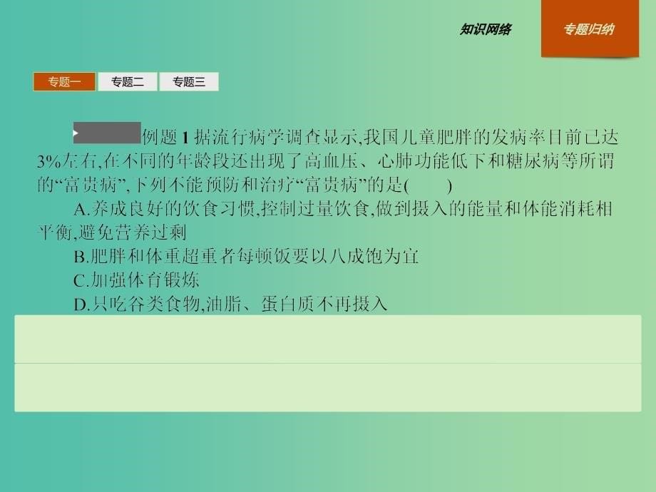 高中化学 第二章 促进身心健康本章整合课件 新人教版选修1.ppt_第5页