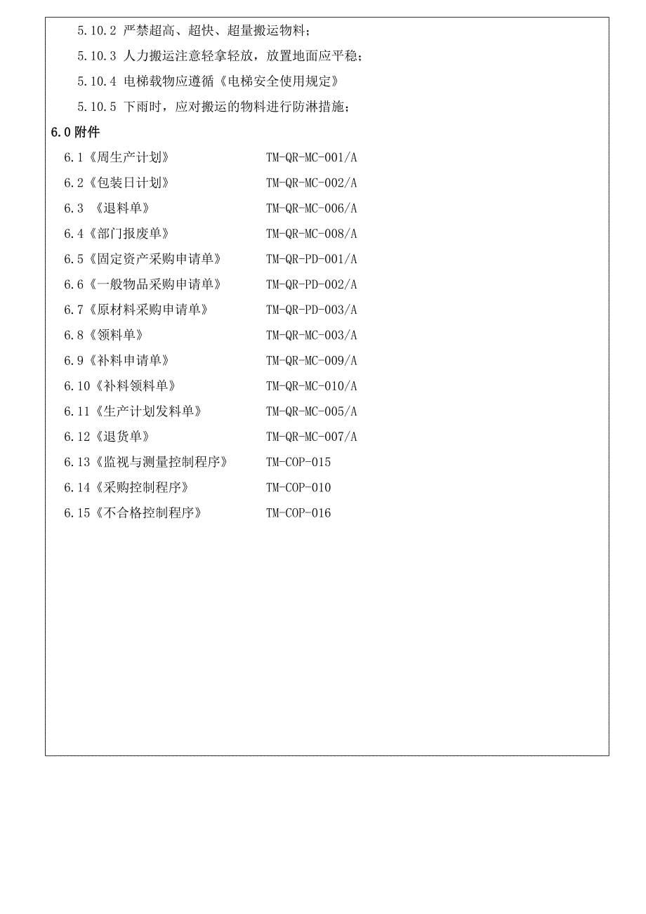 电池厂仓库管理制度-原材料仓、工程辅料仓、成品仓制度.doc_第5页