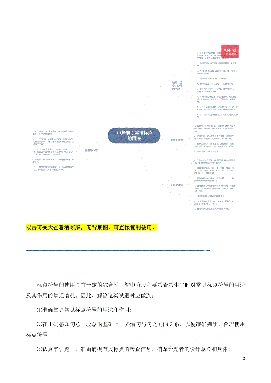 2024年中考语文一轮总复习重难点全攻略——常考标点的用法及限时训练（六大标点易错题梳理）（答案版）.docx_第2页