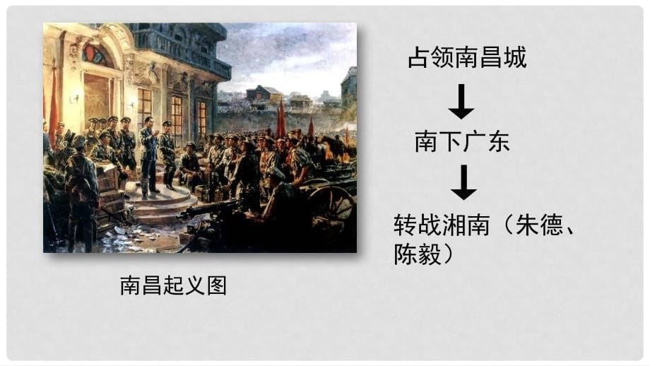 内蒙古鄂尔多斯市达拉特旗八年级历史上册 第五单元 从国共合作到国共对峙 第16课 毛泽东开辟井冈山道路课件 新人教版_第5页