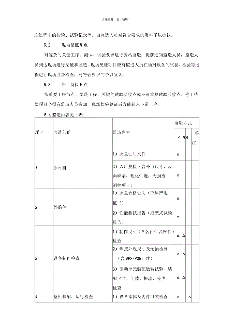 设备监造计划(通用)_第2页