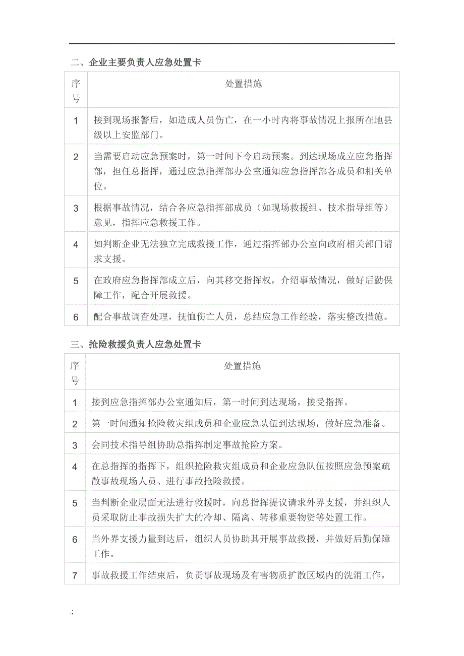 岗位应急处置卡2_第2页