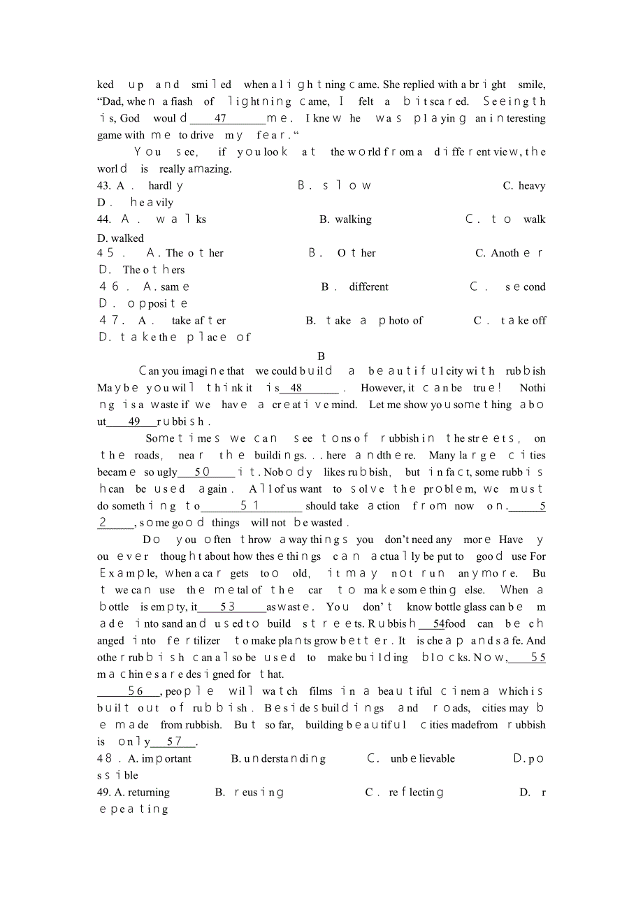 凉山州考英语试题2_第5页