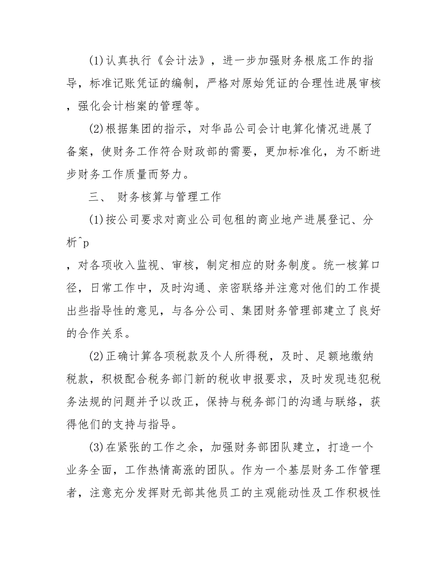 202_年会计试用期转正工作总结_第3页