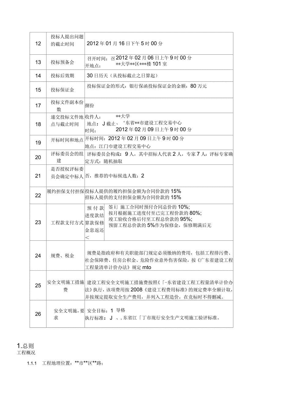 大学教学主楼招标文件_第5页