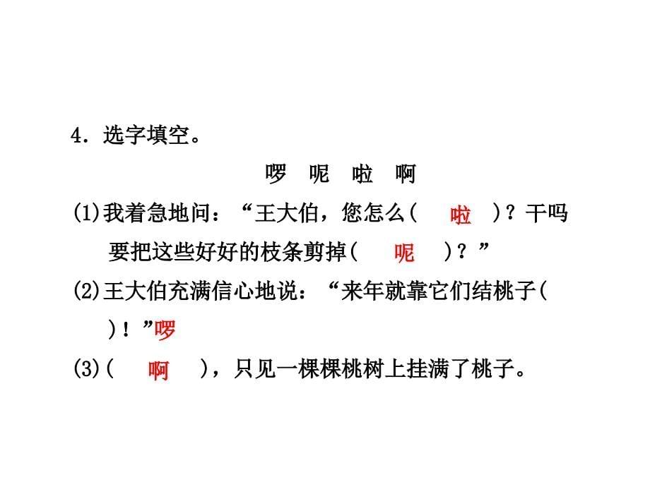 三年级下册语文课件26剪枝的学问课后作业AB组苏教版共29张PPT_第5页