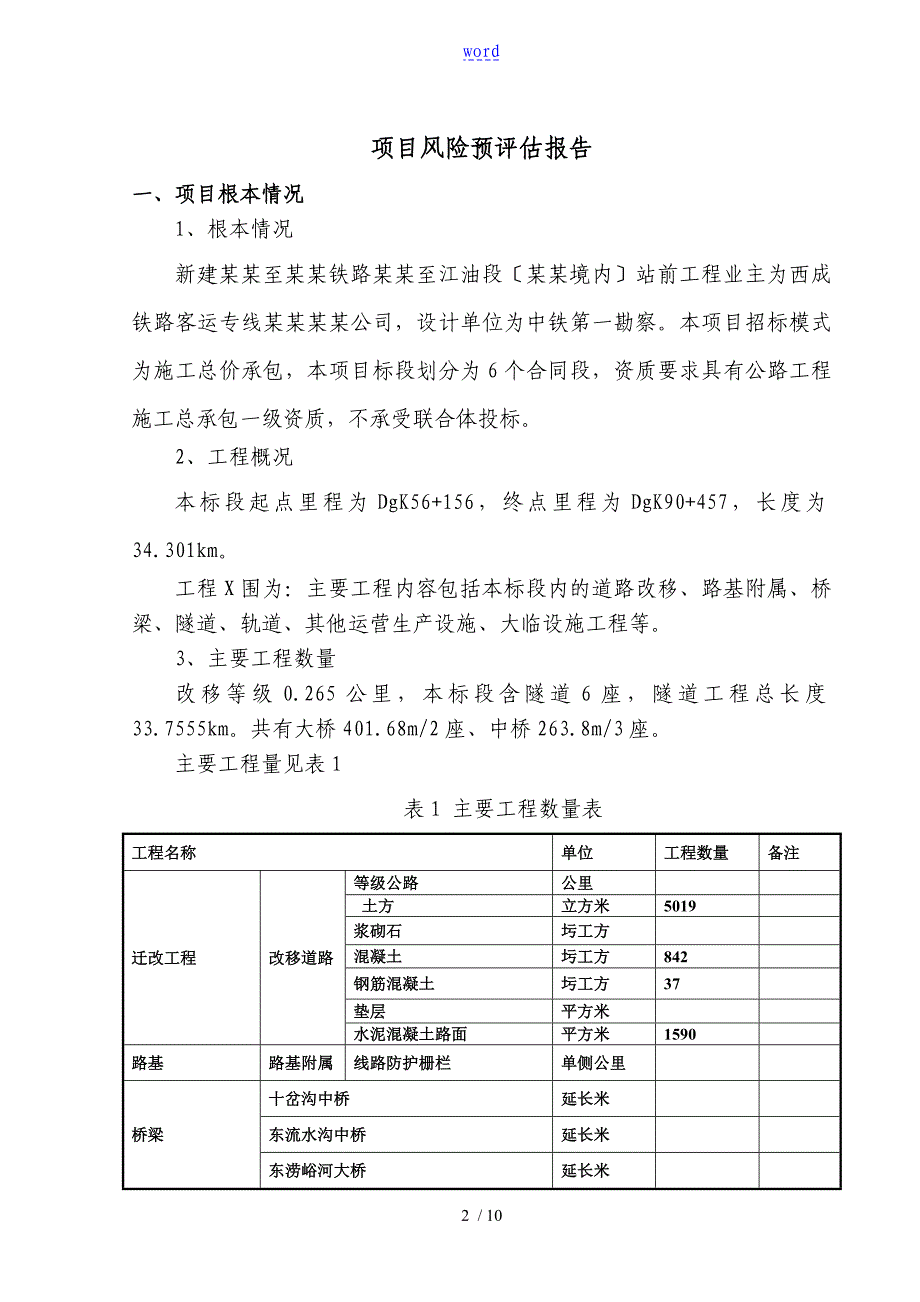 高铁风险预评估报告材料_第2页