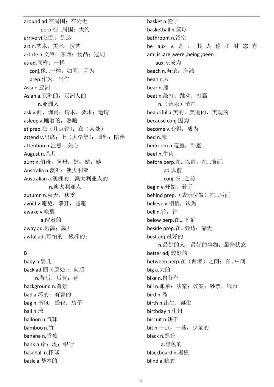 课标2018年中考英语词汇表.doc_第2页