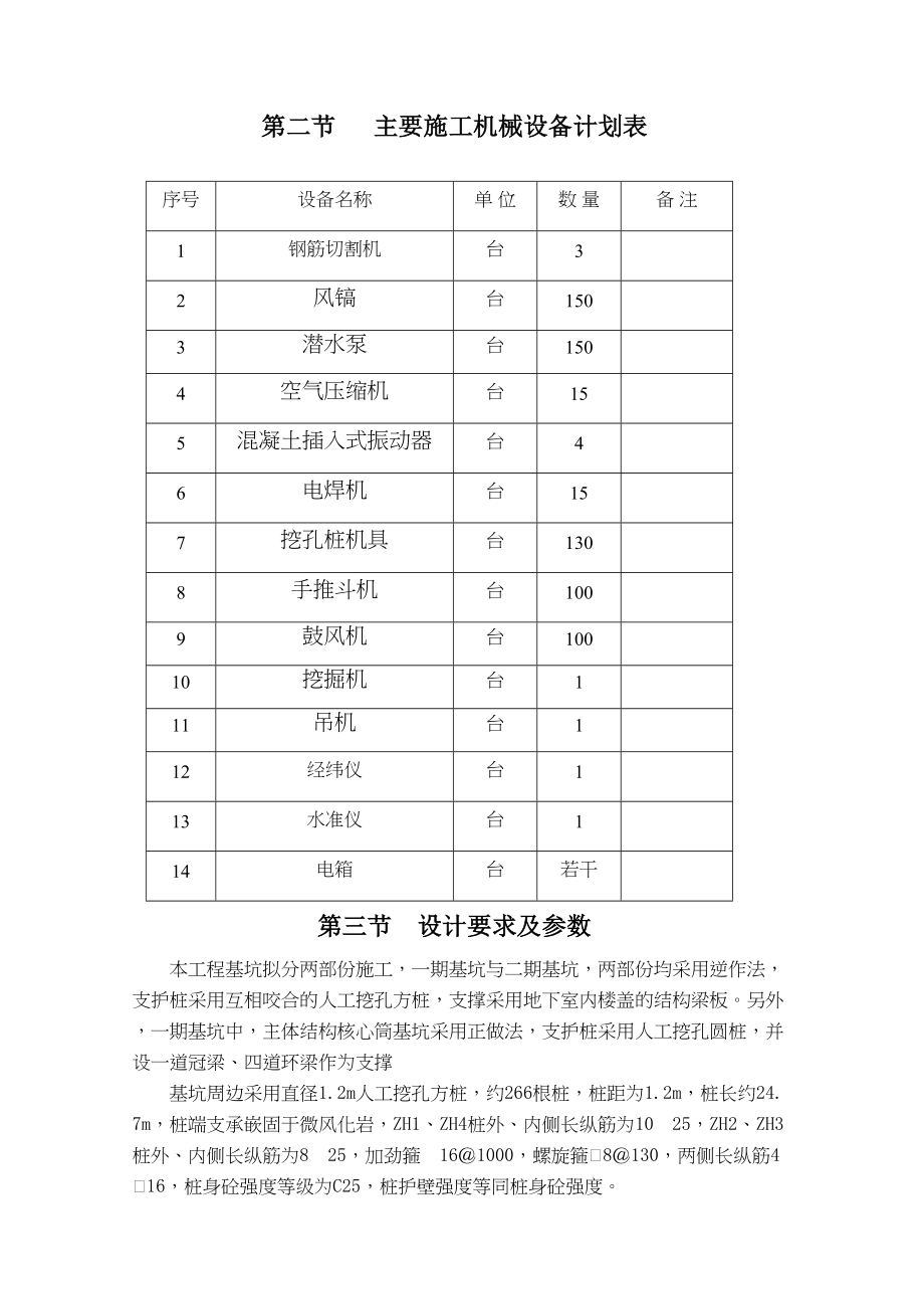 [广东]商业广场人工挖孔灌注桩基础施工方案_(DOC 56页)_第3页