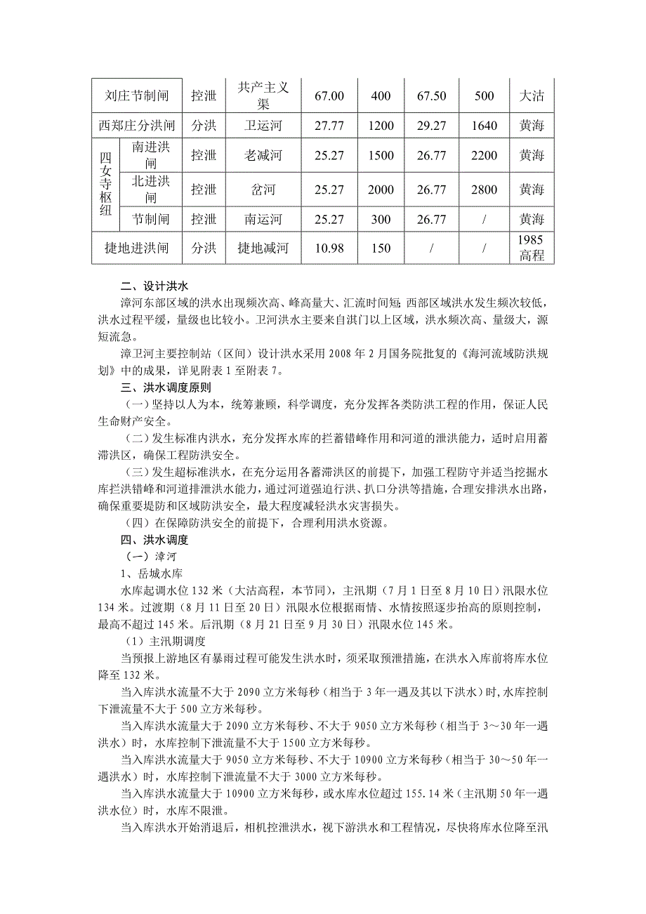 漳卫河洪水调度方案_第4页