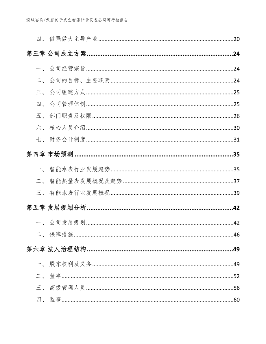 龙岩关于成立智能计量仪表公司可行性报告【范文参考】_第4页