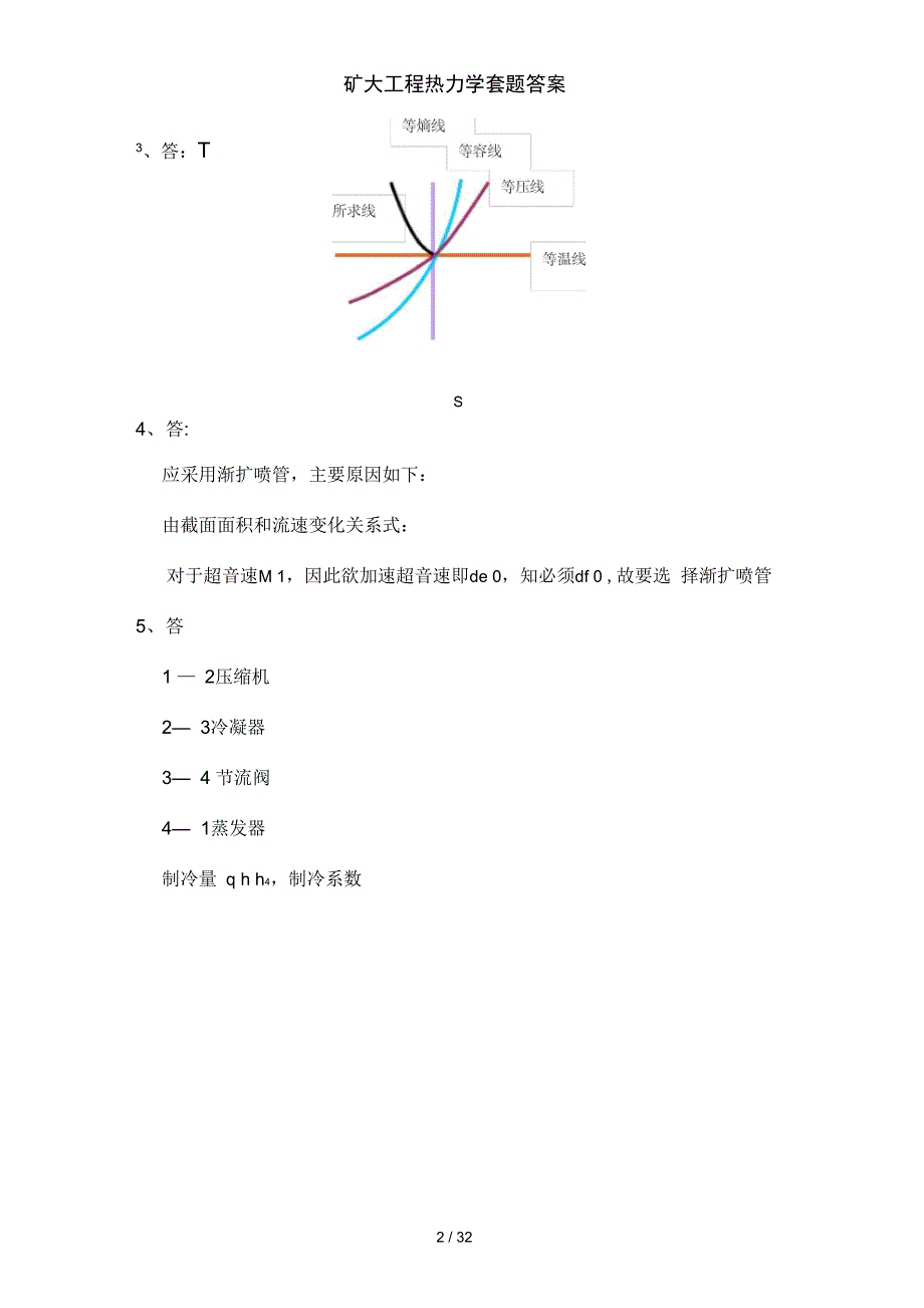 矿大工程热力学套题答案_第2页