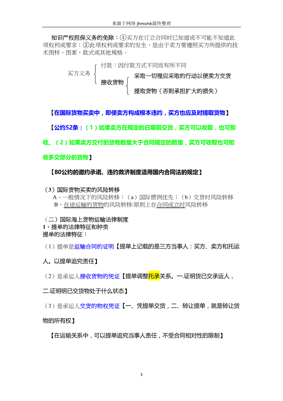 杨帆三国法最终讲义汇总(DOC 35页)_第3页