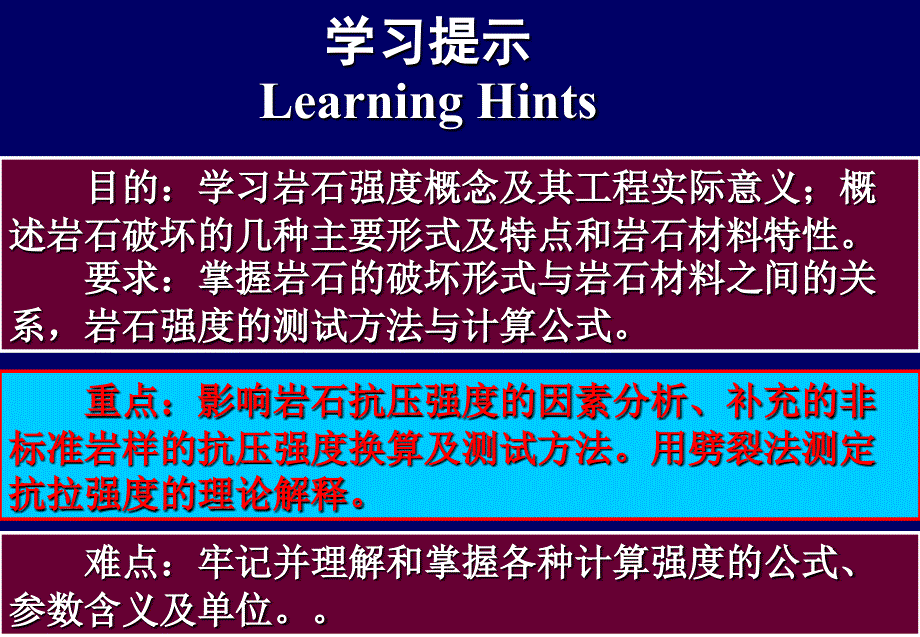 岩石力学课程讲义岩石强度PPT(59页)_详细_第2页