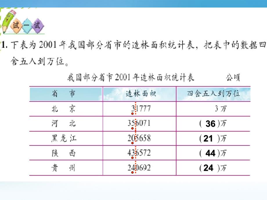 新编北师大版四年级上册1.4近似数练习课ppt课件_第3页