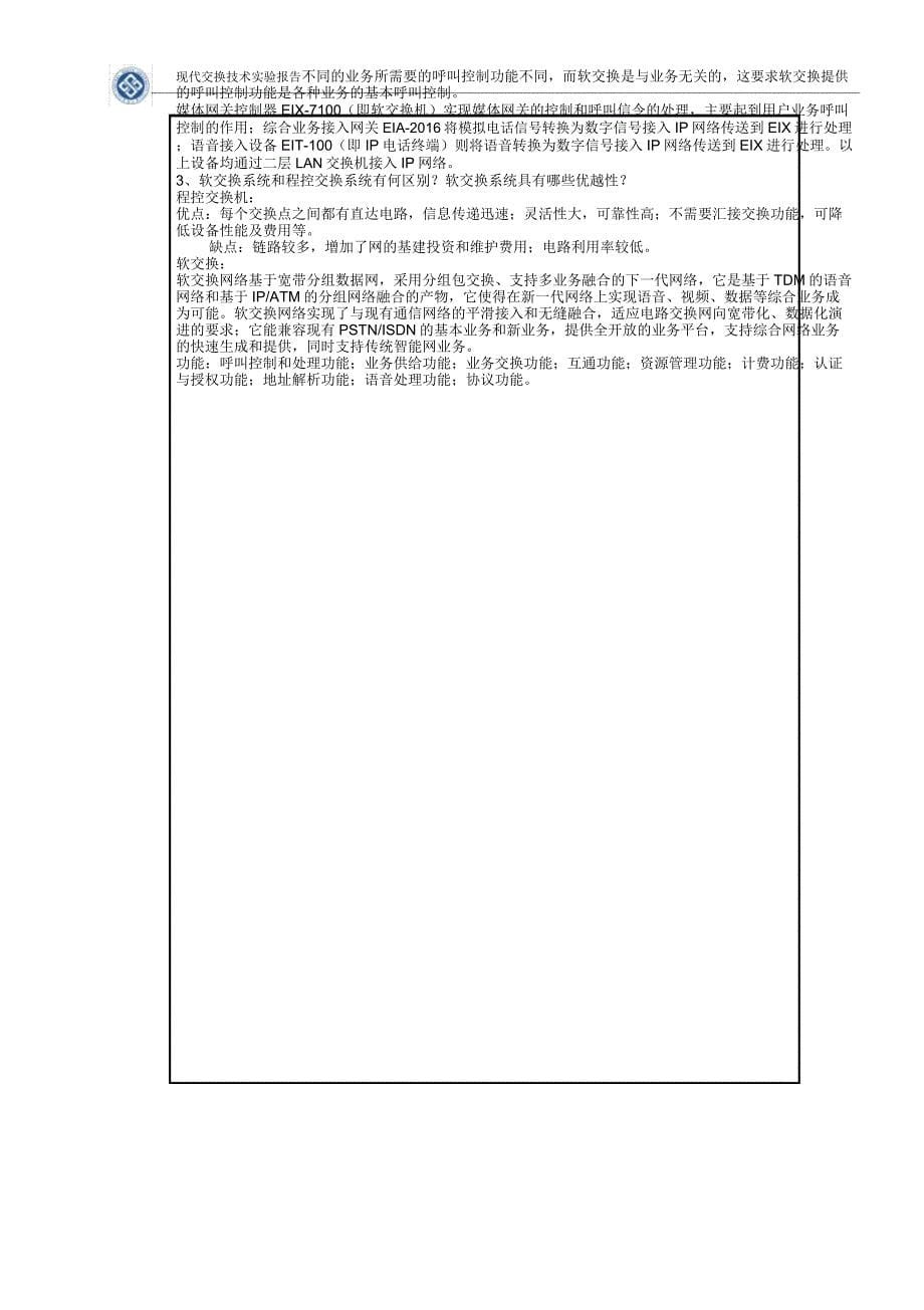 中南大学现代交换技术实验报告分析_第5页