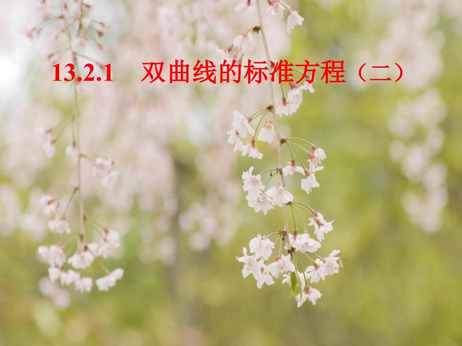 双曲线的标准方程课件_第1页