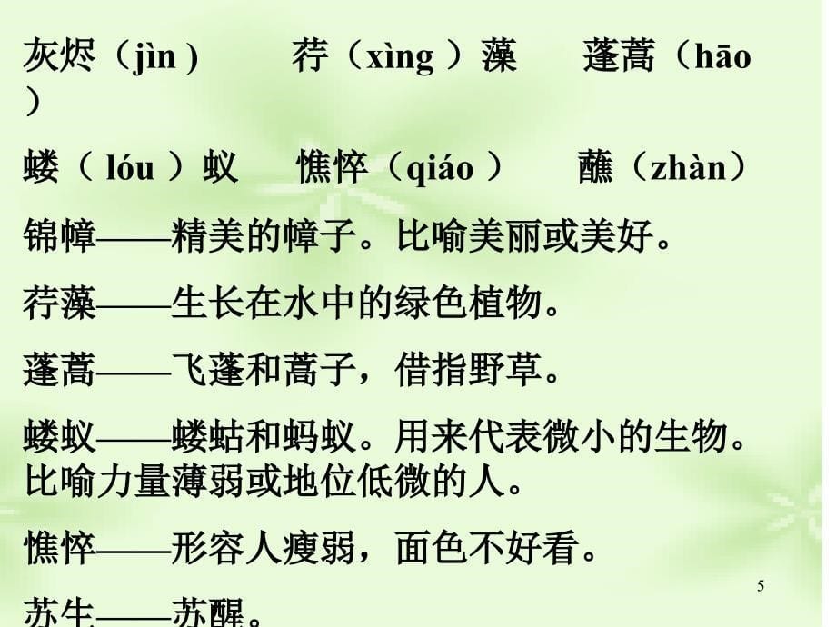 我用残损的手掌戴望舒用于讲课_第5页