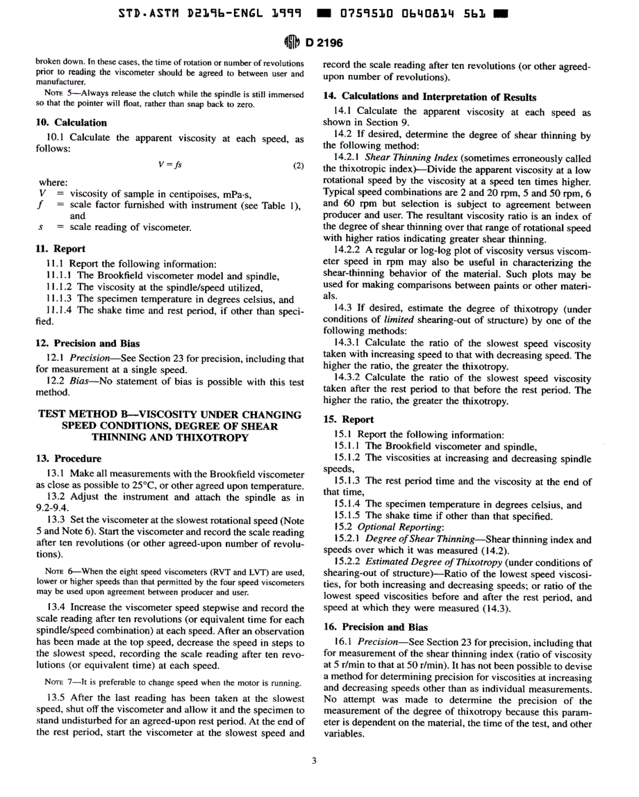 ASTM-D2196-1999-旋转(布鲁克菲尔德)粘度计测定非牛顿材料流变特性的测试方法_第5页