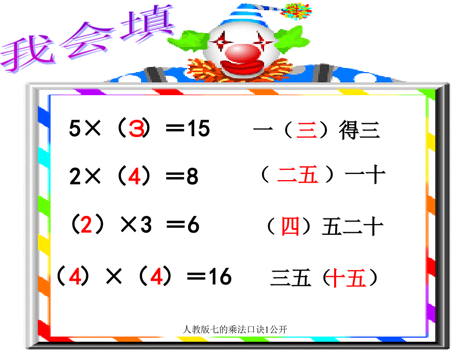 人教版七的乘法口诀1公开课件_第3页