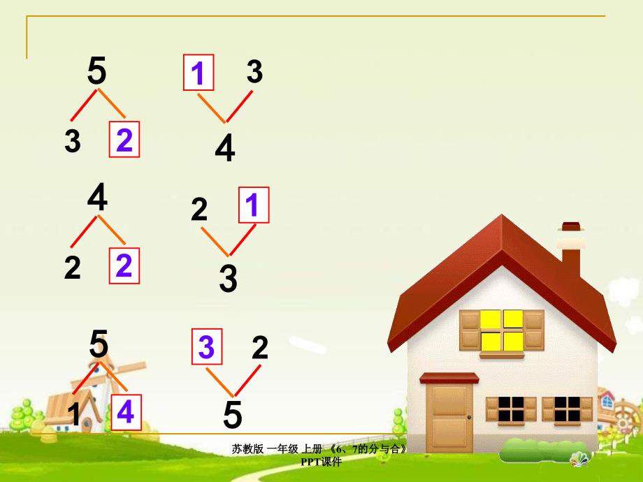 苏教版 一年级 上册 《6、7的分与合》 PPT课件_第2页